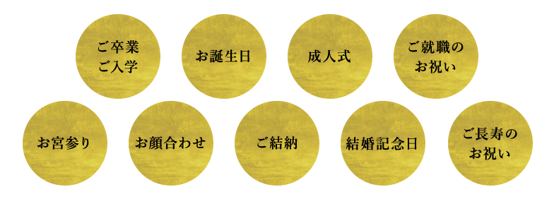 ご卒業ご入学・お誕生日